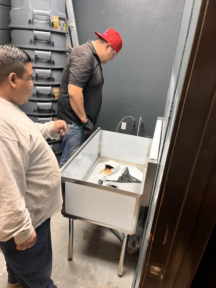 Commercial plumbing and sink installation in St. Marys
