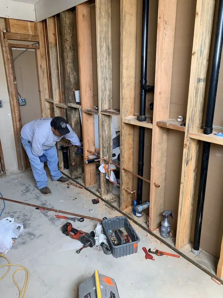Commercial rough-in plumbing for Gas Line Repair in St. Marys